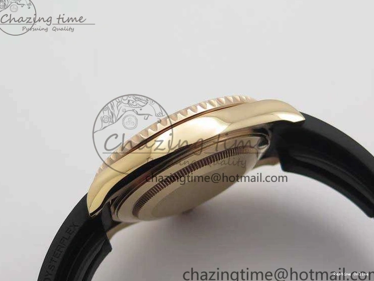 0209 GoodFit Yacht-Master 40mm 116695SATS BP Maker Best Edition Crystal Bezel On Black Rubber Strap Swiss ETA 3555